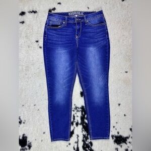 Hydraulic Women’s Dark Stone Wash Ankle Skinny Denim Jeans Size 8